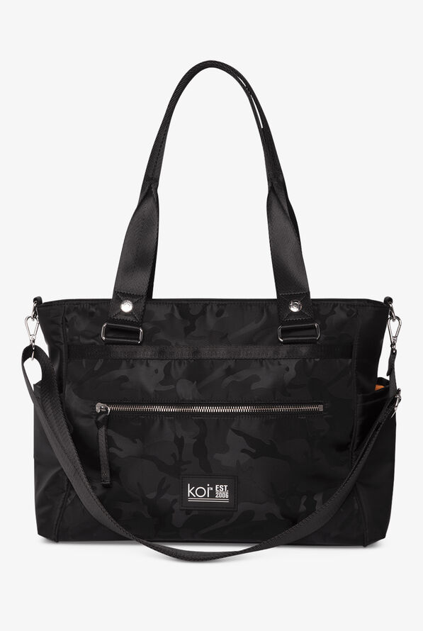 koi Camo Set Go Black Nylon Exterior Tote Bag - null - 1