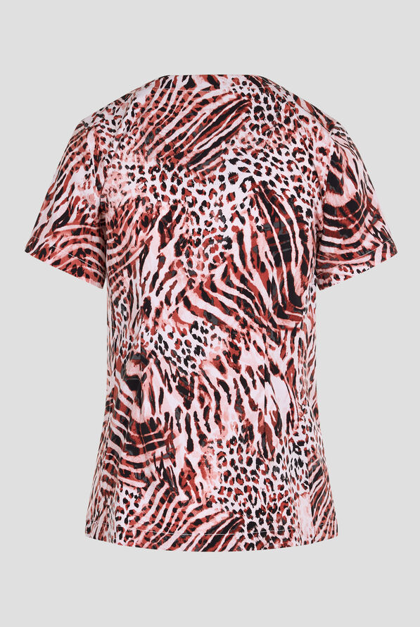 Healing Hands Cool Cattitude Women's 2-Pocket STRETCH V-Neck Print Scrub Top - null - 2