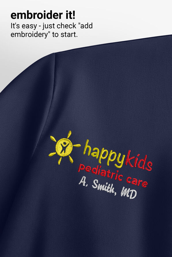 Butter-Soft Originals Women's STRETCH Cotton-Rich Long Sleeve Crew Neck Knit Underscrub - Navy - 5