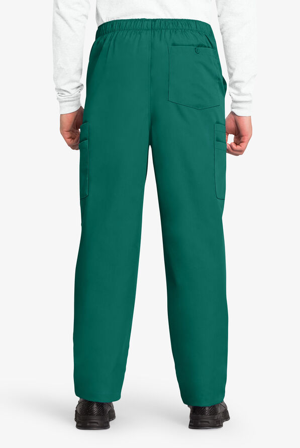 Cherokee Workwear Men's 7-Pocket Cargo Scrub Pants - Hunter - 2