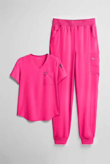 Easy STRETCH Women's 10-Pocket Scrub Set