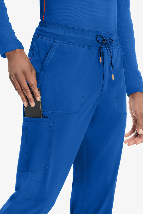 Infinity GNR8 Men's 6-Pocket STRETCH Straight Leg Cargo Scrub Pants - Royal - 2