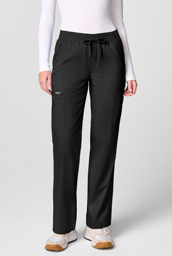 Cherokee Workwear Revolution Women's 12-Pocket STRETCH Drawstring Straight pant