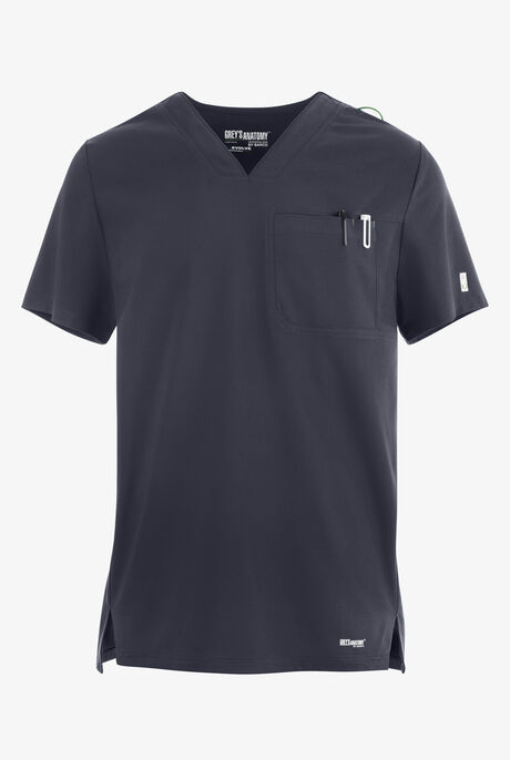 Grey's Anatomy by Barco Evolve STRETCH Journey Men's 1-Pocket Tuck In V-Neck Scrub Top