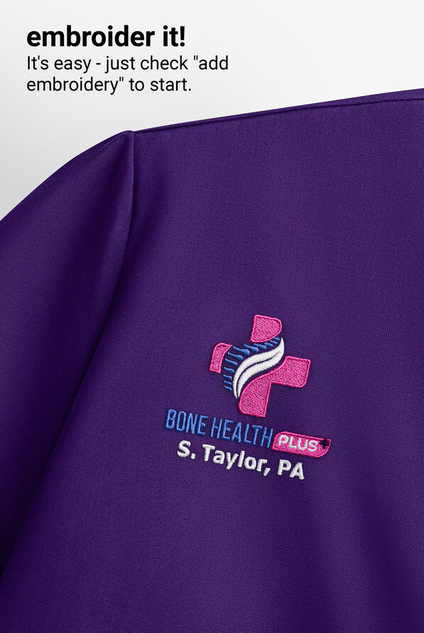 koi Next Gen Ready to Work Women's 1-Pocket STRETCH V-Neck Scrub Top - Grape - 5