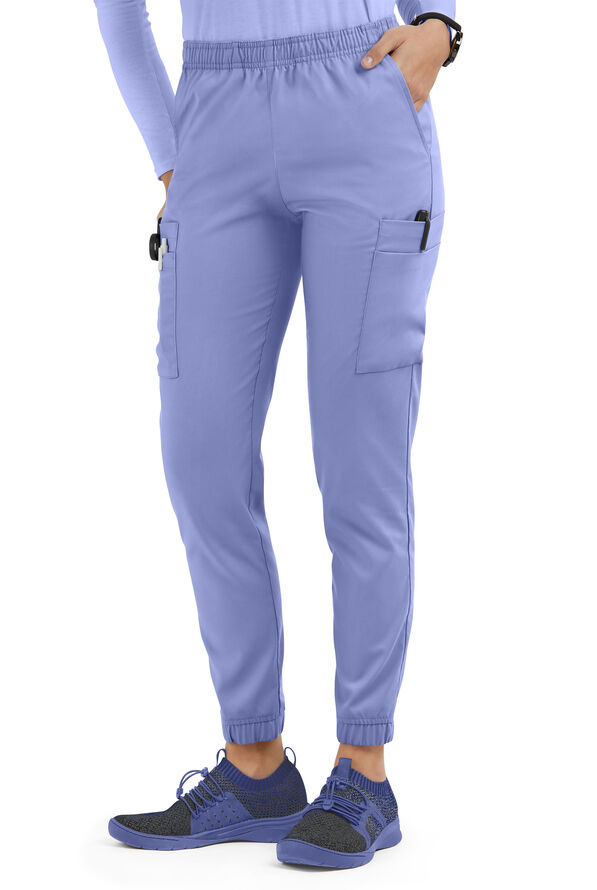 Conjunto de uniforme médico Strictly Scrubs Active Stretch con 10 bolsillos para mujer - Ceil Blue - 3