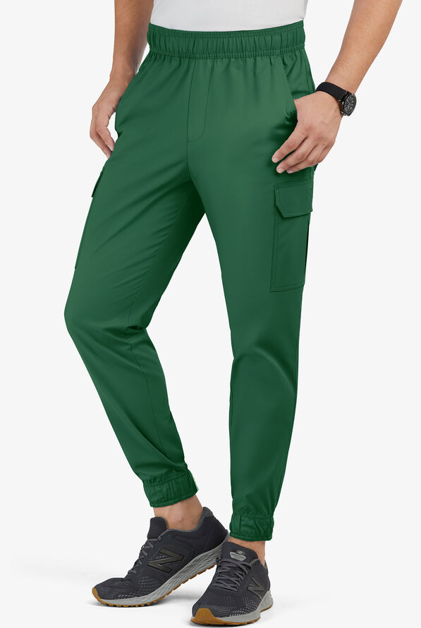 Pantalón médico UA Butter-Soft STRETCH estilo cargo jogger con 7 bolsillos para hombre - Hunter - 1