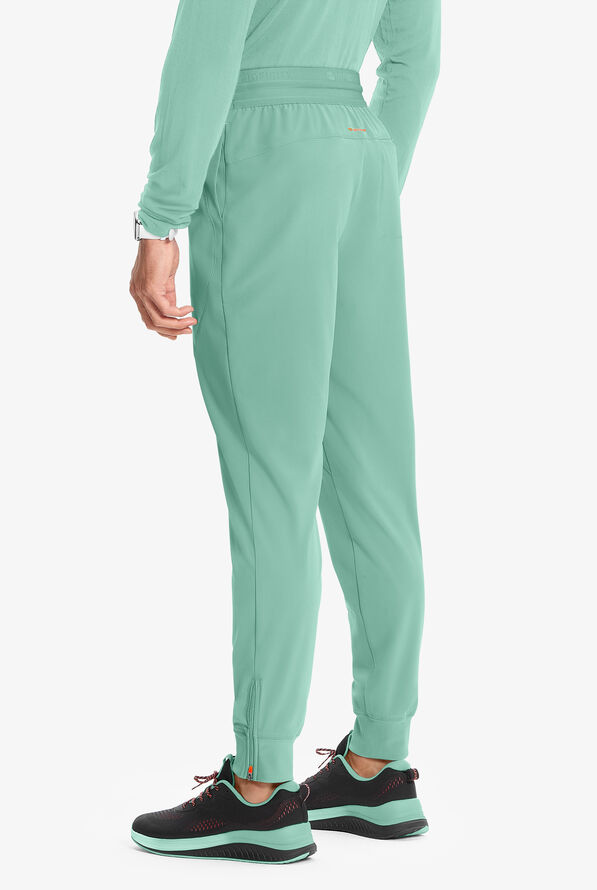 Pantal&oacute;n m&eacute;dico Infinity GNR8 STRETCH estilo cargo jogger con cord&oacute;n interior y 4 bolsillos para hombre - Matcha Latte - 4