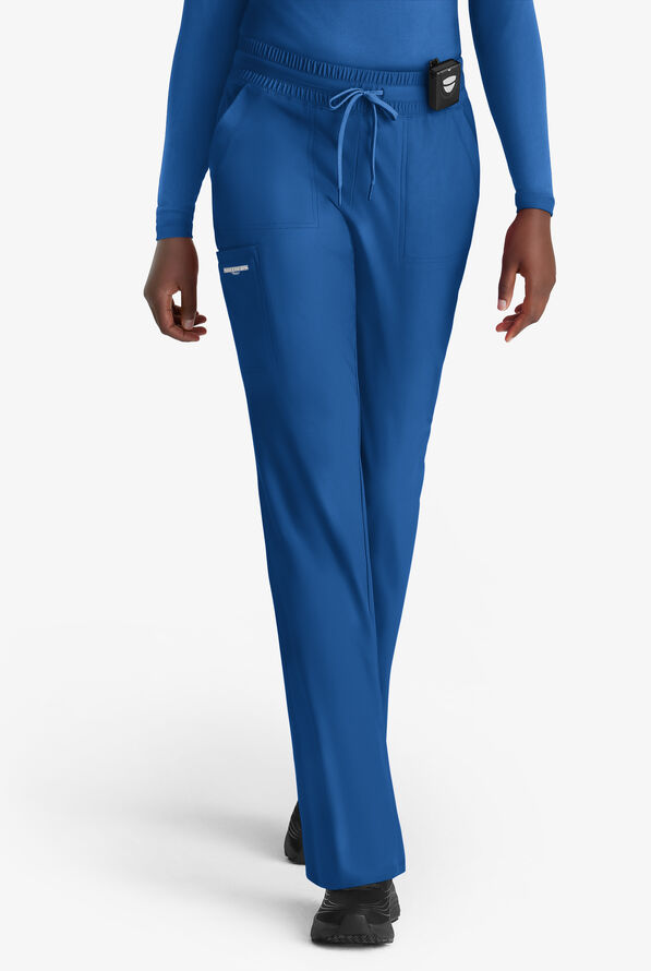 Skechers by Barco Slip-ins Reach Women's 4-Pocket STRETCH Slim Cargo Straight Leg Scrub Pants - Royal - 1