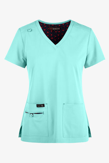 koi Basics Becca Women's 4-Pocket STRETCH V-Neck Scrub Top