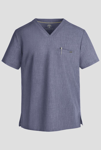 Camisa m&eacute;dica Healing Hands Quest STRET CH con cuello en V y 1 bolsillo para hombre