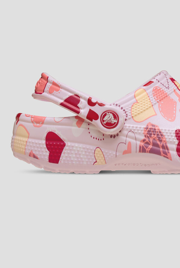 Crocs&trade; Women's Pink Milk / Hearts Classic Clog - null - 4