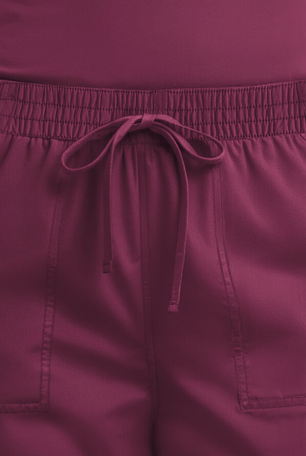 Dickies Forge Women's 6-Pocket Straight Leg Cargo Scrub Pants - Petite - Wine - 5