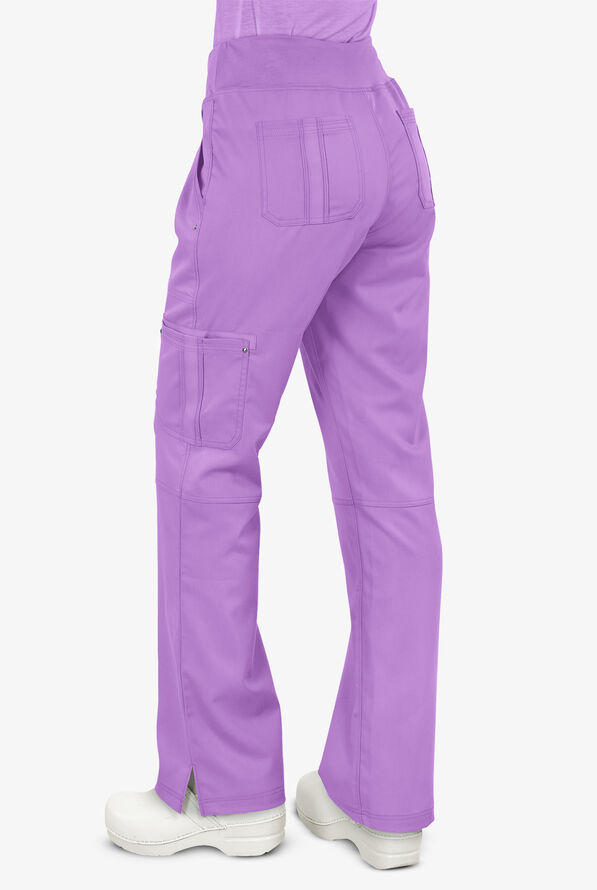 Healing Hands Purple Label Tori Women's 5-Pocket STRETCH Yoga Scrub Pants - Purple Moonstone - 2
