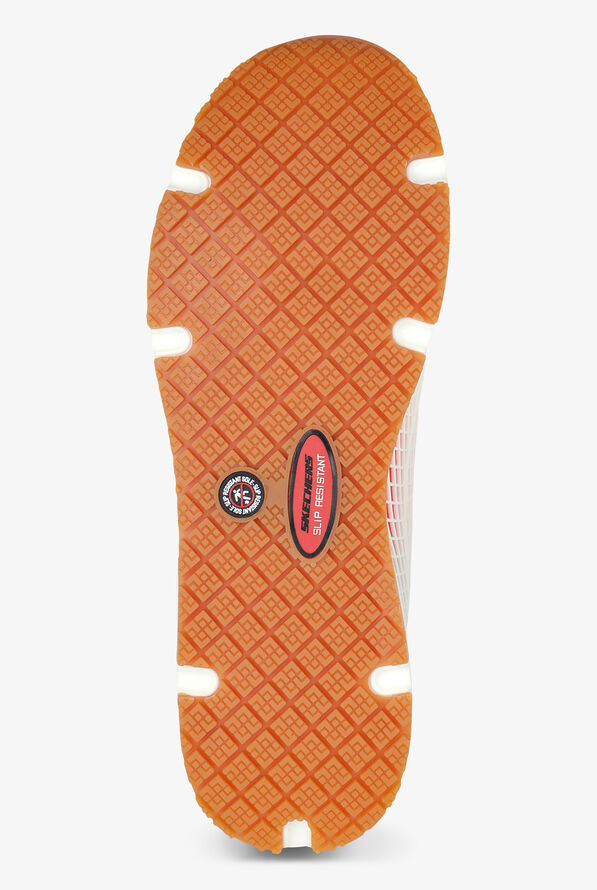 Skechers Work Women's Uno SR White Lace Up Athletic Shoes - null - 3