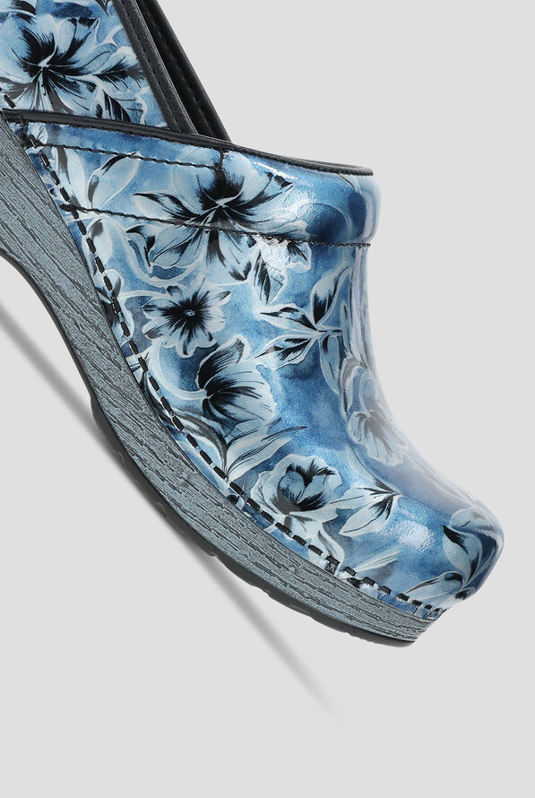 Dansko Women's Professional Blue Vine Patent Clog - null - 3