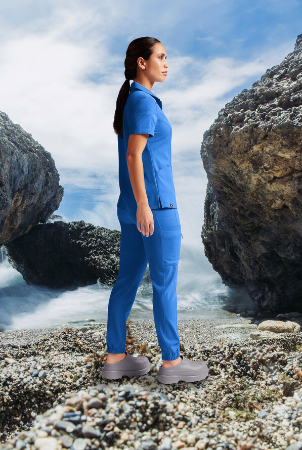 Hypothesis Cache Women’s 6-Pocket Jogger Scrub Pant - Wine - 9