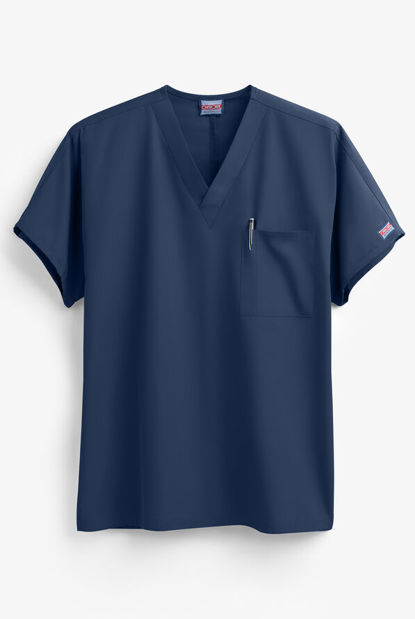 Blusa m&eacute;dica unisex Cherokee Workwear con 1 bolsillo y cuello en V - Navy - 1