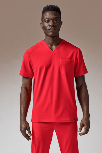 Hypothesis System Men’s 3-Pocket V-Neck Tuck In/Wear Out Scrub Top