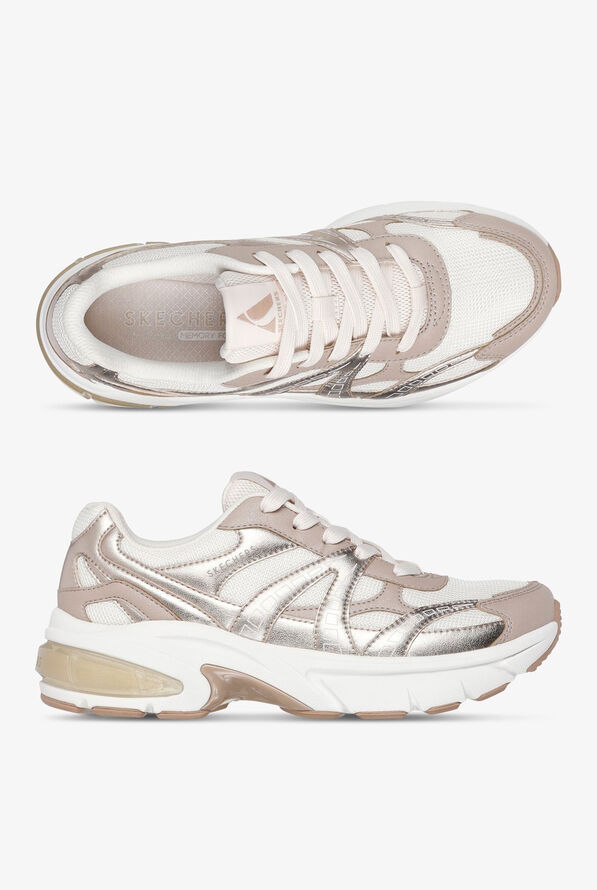 Skechers Street Shadow Stellar 90 Rose Gold Athletic Lace Up Shoes - null - 1