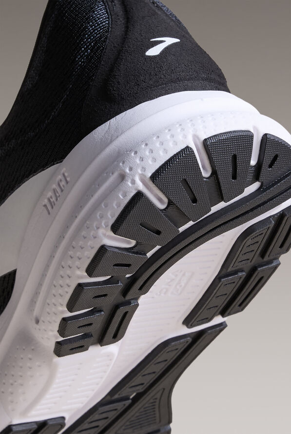 Brooks Men's Trace 4 Black/Grey/White Athletic Lace Up Nursing Shoes - null - 7