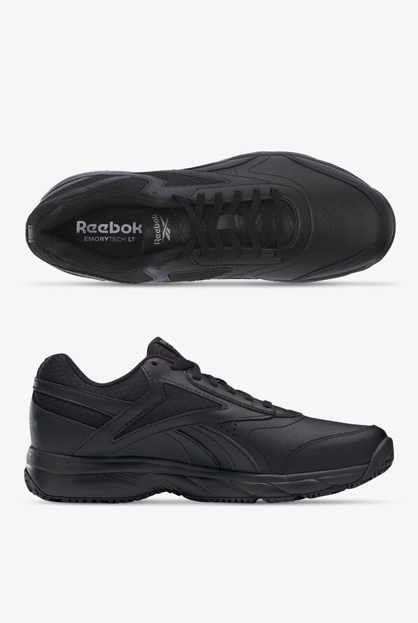 Reebok Women's Work N Cushion 4.0 SR Athletic Lace Up Shoes - Black/Black - 1