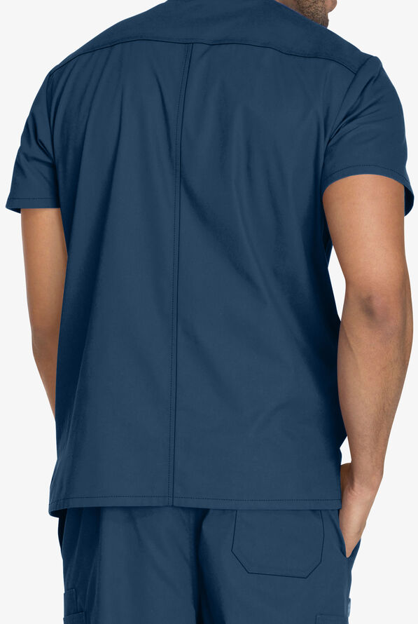 Dickies EDS Signature Men's 5-Pocket V-Neck Scrub Top - Navy - 3