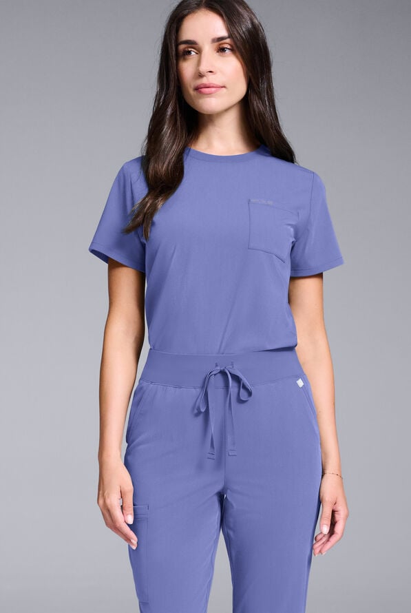 Hypothesis Women's Base Crew-Neck Tuck-In Scrub Top - Balance - 3