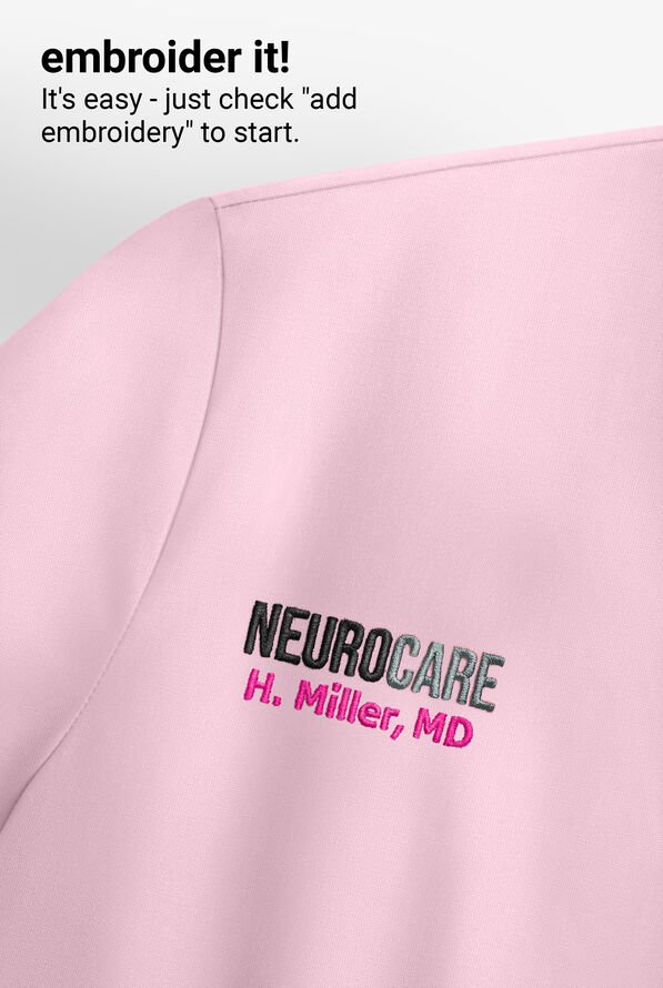 Blusa m&eacute;dica Butter-Soft Originals con cuello en V y 2 bolsillos para mujer - Rose Quartz - 5