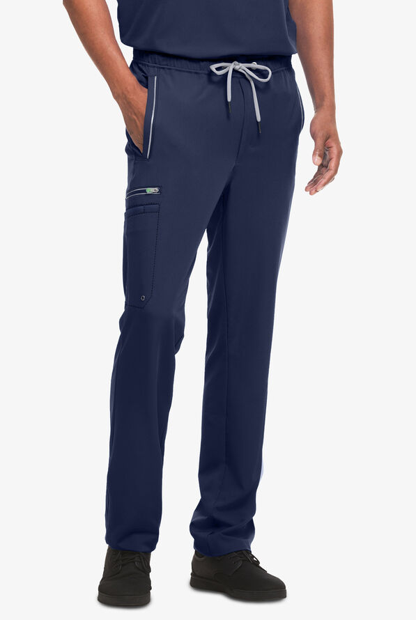 Healing Hands HH360 Noah Men's 6-Pocket Cargo Scrub Pants - Navy - 1