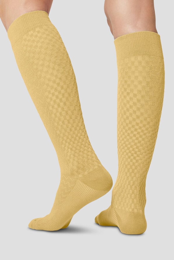 Cherokee True Support Women's 10-15 mmHg Wide Light Compression Socks - Sweet Honey - 2