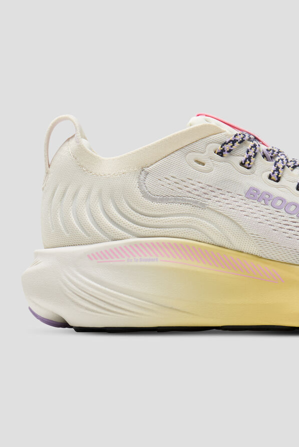 Brooks Women's Adrenaline GTS 25 Whisper/Orchid/Lavender Athletic Lace Up Shoes - null - 4