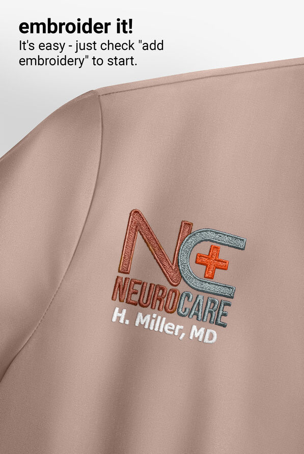 Sudadera médica con capucha ReSurge Jasper con mangas largas y 4 bolsillos para mujer - Mocha Meringue - 8