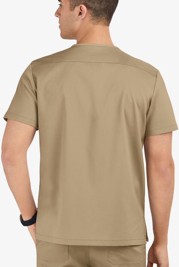 Advantage STRETCH Men's 6-Pocket V-Neck Scrub Top - Golden Sand - 3