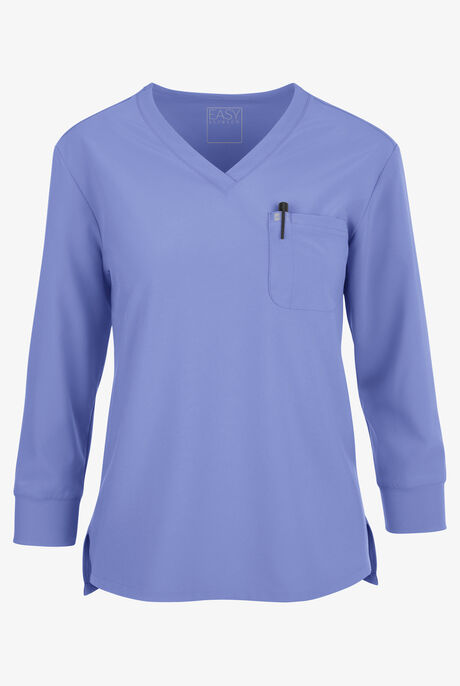 Easy STRETCH Women's Josie 2-Pocket Relaxed 3/4" Sleeve Scrub Top