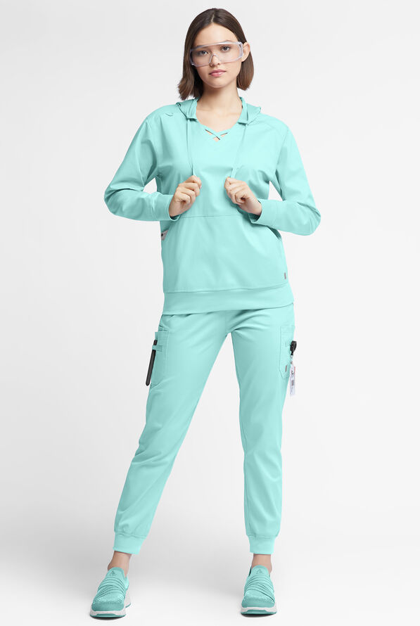 UA ButterSoft STRETCH Women's 4Pocket VNeck Long Sleeve Hoodie