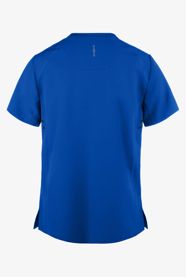 Camisa m&eacute;dica Healing Hands HH360 Steven con cuello en V y 3 bolsillos para hombre - Royal - 2