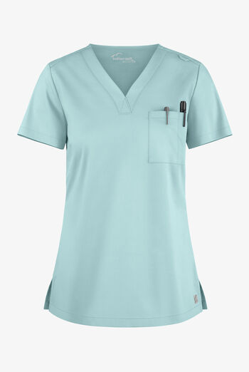 Butter-Soft STRETCH Women's 2-Pocket V-Neck Tuck-In Scrub Top