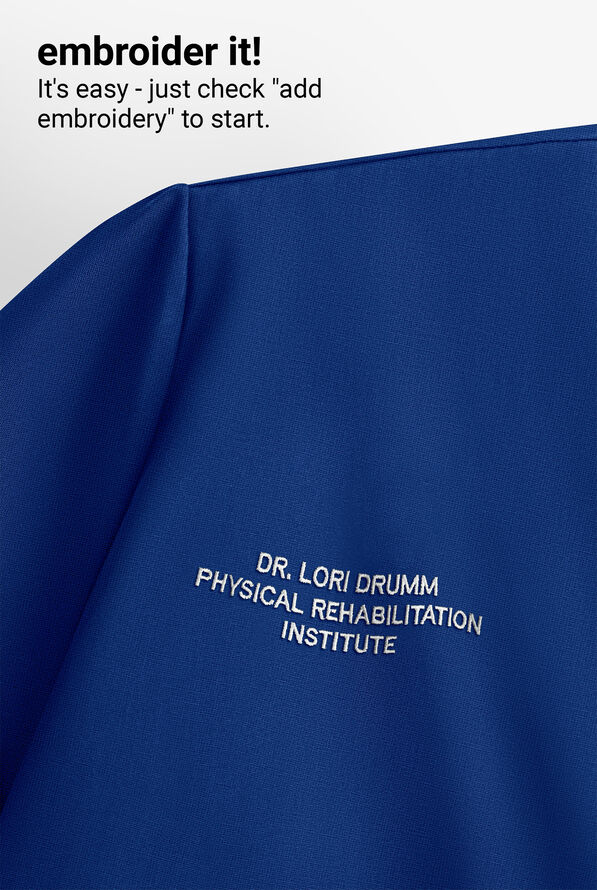 Butter-Soft Core Women's 4-Pocket Scallop Neck Scrub Top - Galaxy - 5