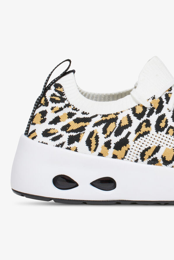 Infinity by Cherokee Women's Bolt Cheetah Athletic Lace Up Nursing Shoes - null - 4