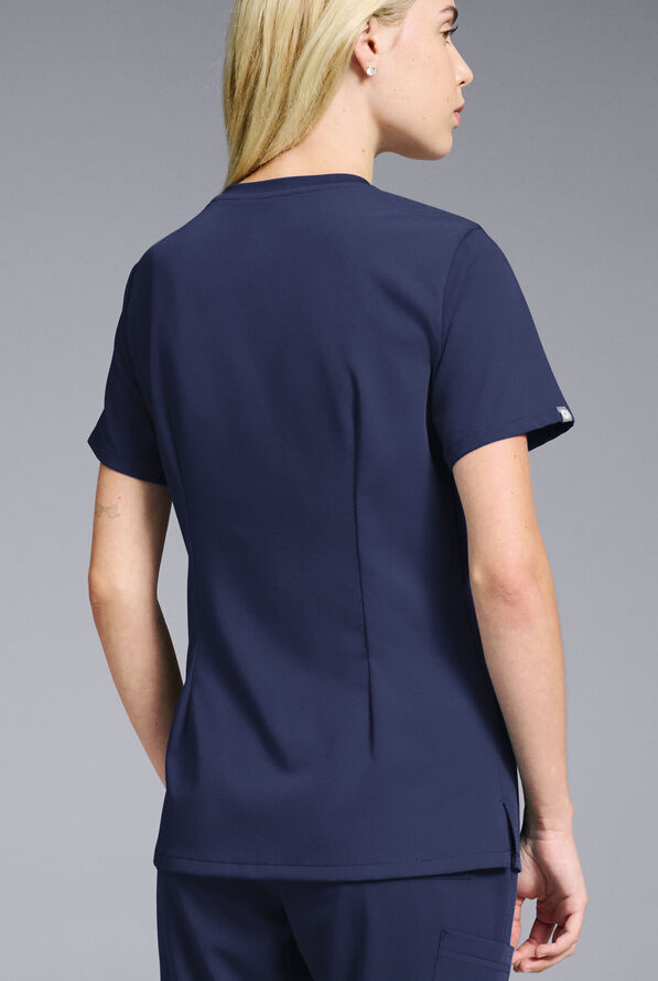 Conjunto de uniforme m&eacute;dico Hypothesis estilo jogger con cuello redondo para mujer - Navy - 6