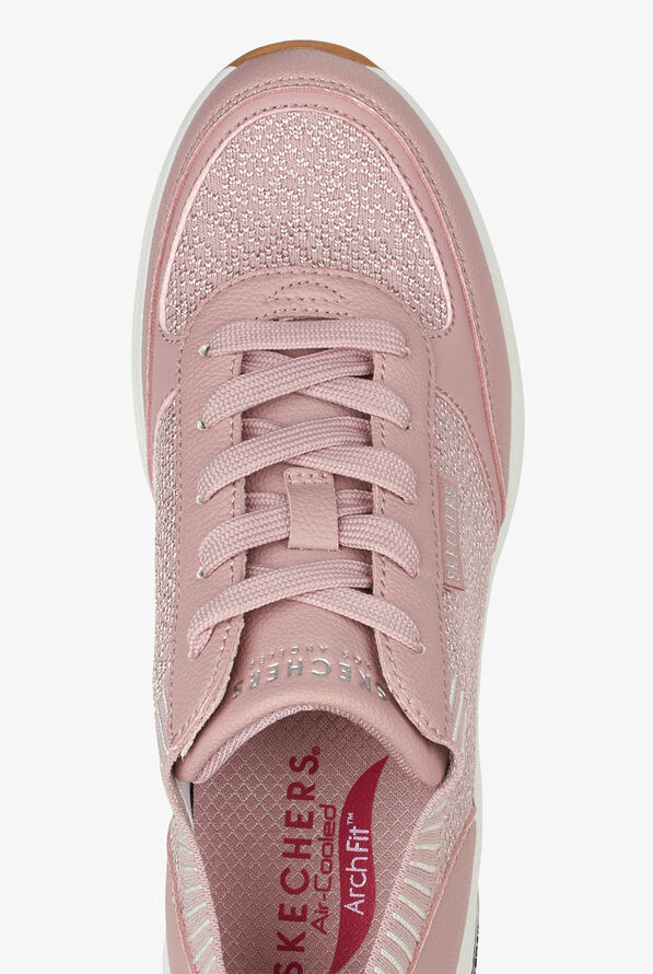 Skechers Street Women's Arch Fit S-Miles Walk On Mauve Athletic Lace Up Nursing Shoes - null - 2