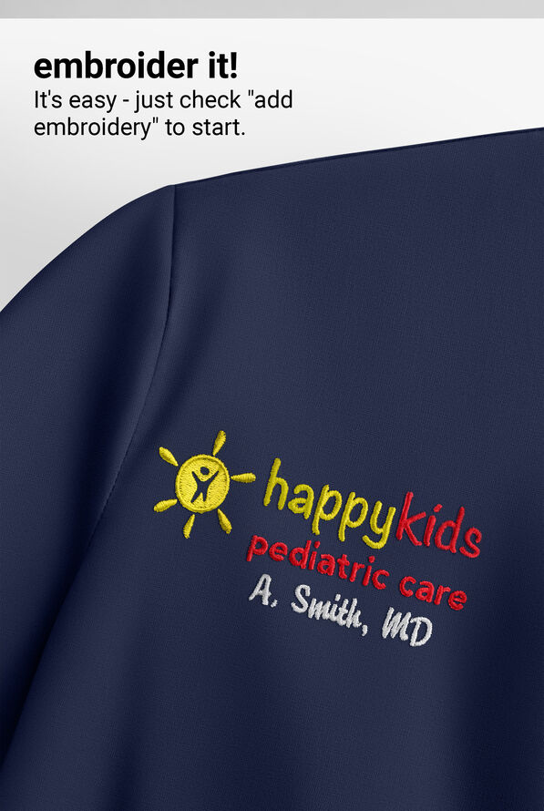 Blusa médica WhisperLite con mangas 3/4 para mujer - Navy - 7