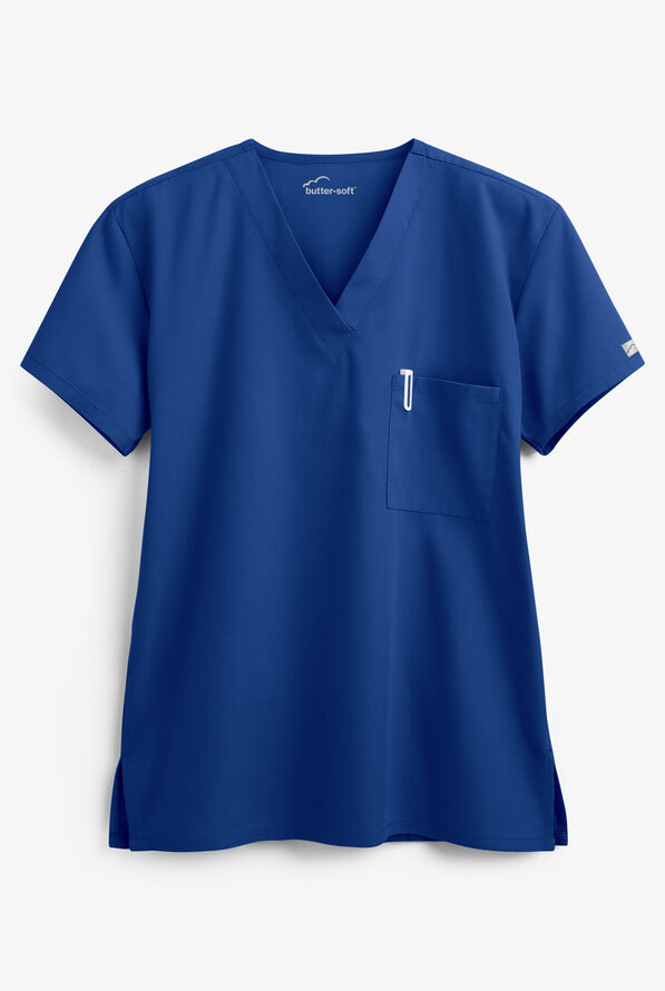 Butter-Soft Core Unisex 1-Pocket Scrub Top - Galaxy - 1