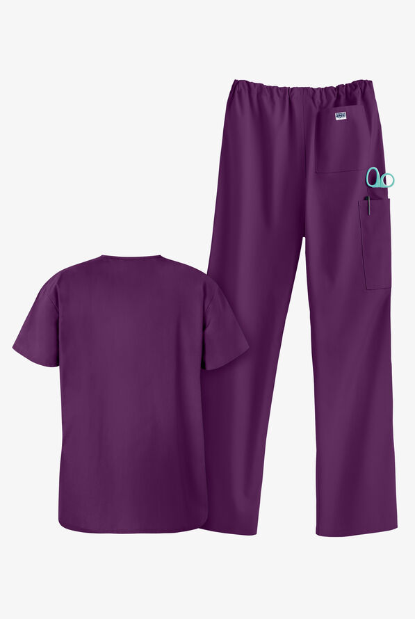 Conjunto de uniforme médico unisex UA Strictly Scrubs - Eggplant - 2