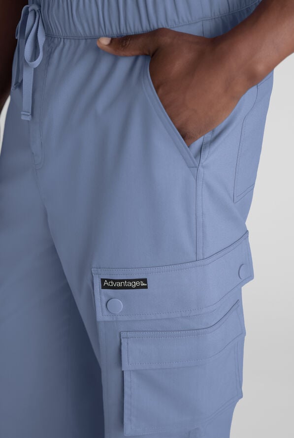 Advantage STRETCH Men's 10-Pocket Cargo Scrub Pant - Ceil Blue - 2