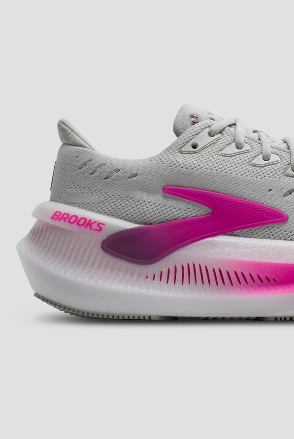 Brooks Women's Glycerin Max 2 Oyster/Argyle/Cyber Pink Athletic Lace Up Shoes - null - 4