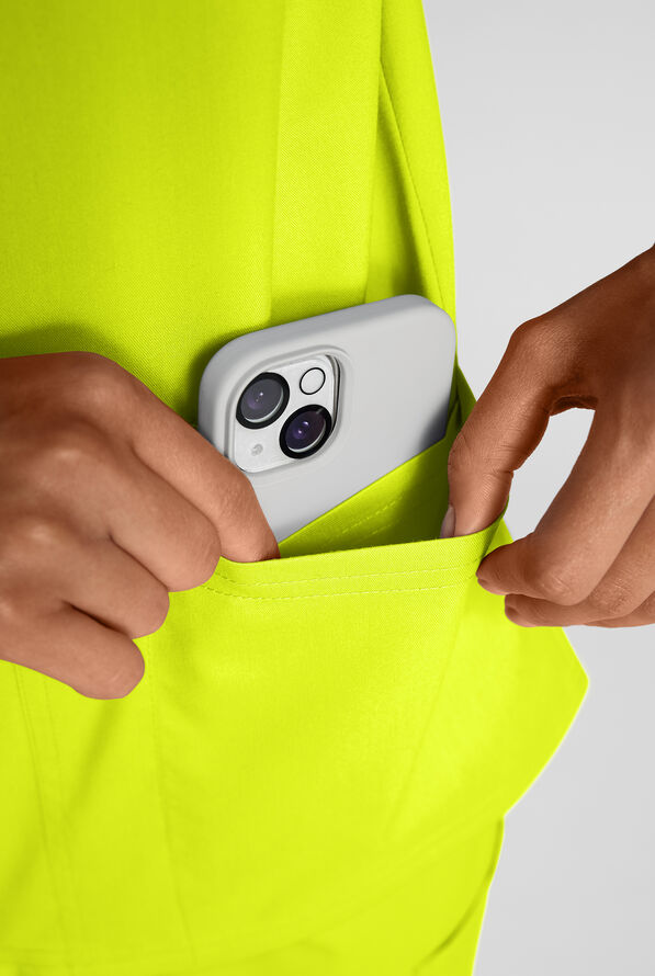 Butter-Soft STRETCH FLXTEK+ Women's 4-Pocket V-Neck Scrub Top - Lime Crush - 5