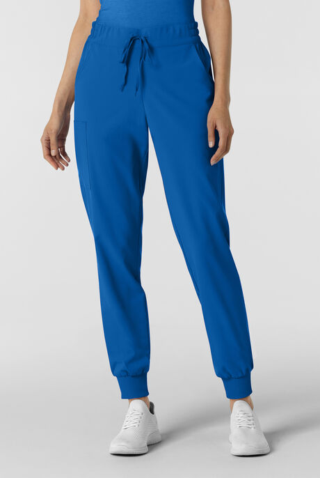 Wink Renew Women's 6-Pocket STRETCH Flat Front Drawstring Cargo Jogger Scrub Pant