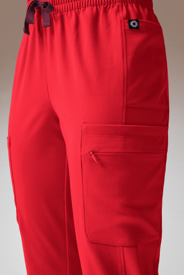 Hypothesis Cache Women&rsquo;s 6-Pocket Jogger Scrub Pant - Hemoglobin - 7